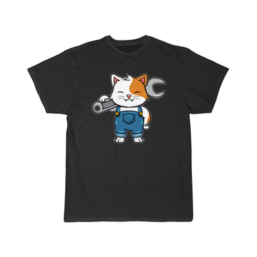 Mechanical Engineer Mechanic Cat With A Wrench T-Shirt THE AV8R
